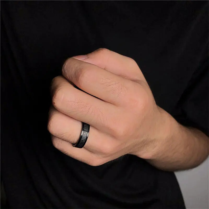 Velora Numerus Ring (Zwart)