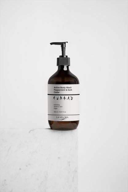 Active Body Wash | Peppermint & Dark Cedar